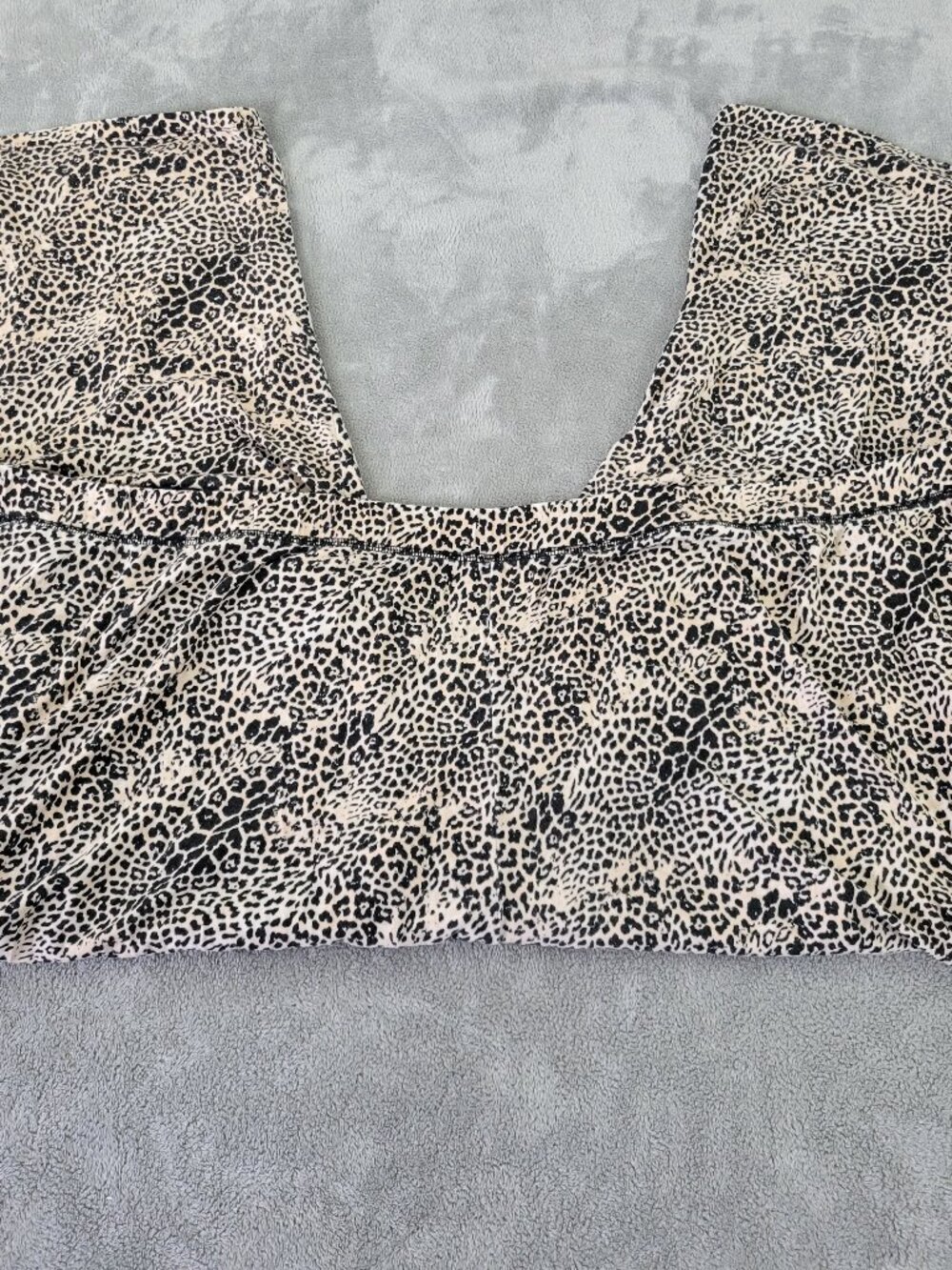 Catherines Women's Pajama Pants 5X Tan Black Animal Print Capri ANI51XE